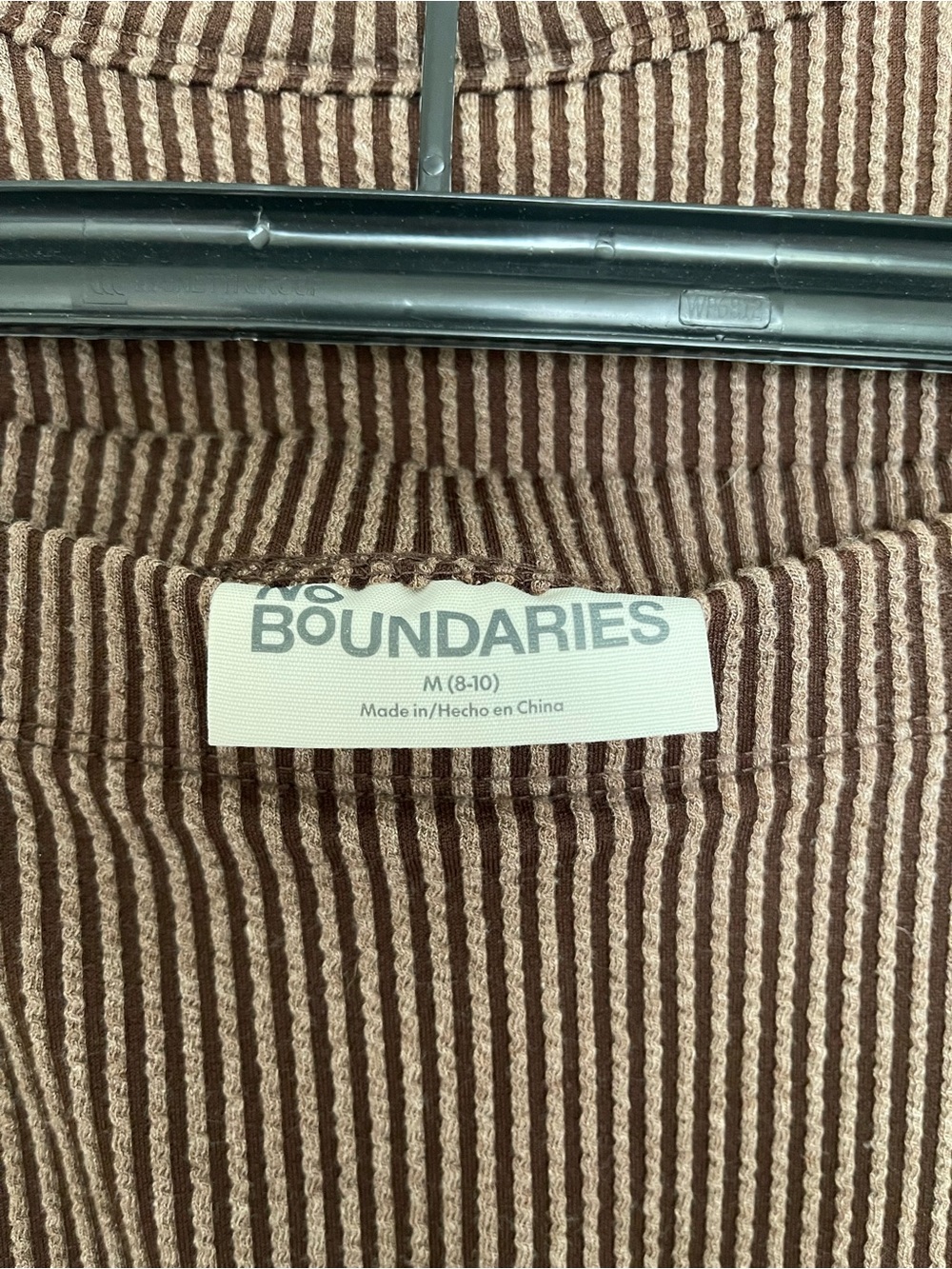 No Boundaries Ribbed Brown Midi Skirt Set - Picture 5 of 10